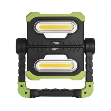 LAMPADA DA LAVORO RICARICABILE 2 COB LED 2000LM 4 MAGNETI POWERBANK EMOS P4536