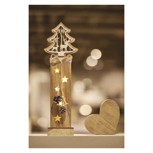 Decorazione in Legno Albero con Pigne...