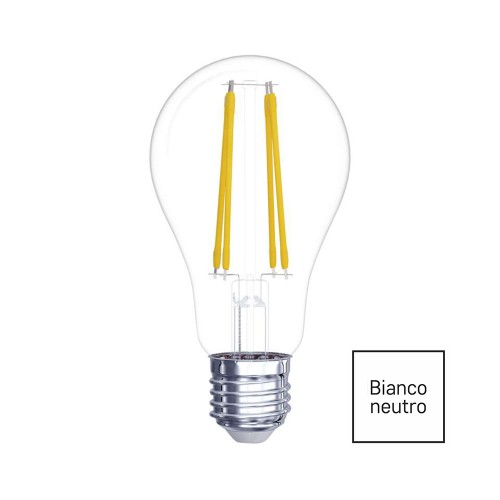 Lampadina LED filamento E27 7W (75W) 1060lm 4000K goccia chiara Emos Z74271