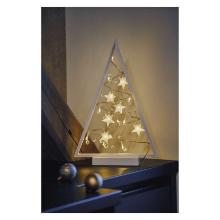 Decorazione in Legno Albero con Stelle 15 Led a batterie | Emos DCWW27