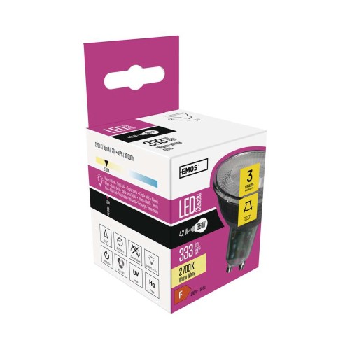 Lampadina LED GU10 4.2W (35W) 2700k -...