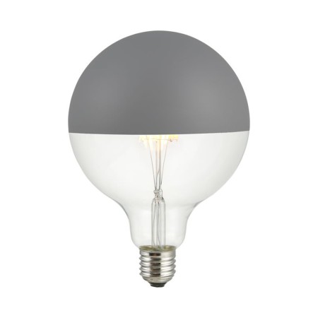 Lampadina LED Globo d.125 Cupola Grigia 6.5W  - Eleganza Dimmerabile