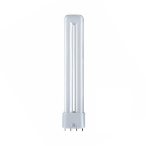 Lampada fluorescente compatta 2G11 24W 4 pin luce neutra 4000K 317 mm