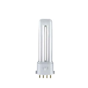 Lampada fluorescente compatta 2G7 11W 4 pin luce calda 2700K 237 mm