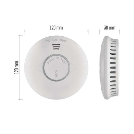 Dimensioni rilevatore fumo EMOS P56500S in mm