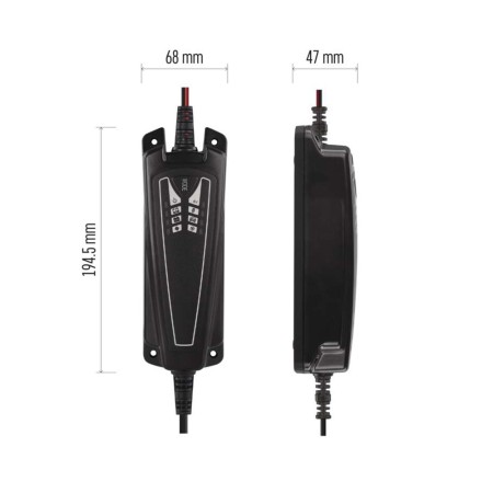Caricabatteria Intelligente Auto Moto 6/12V 4A Desolfatazione Mantenimento | EMOS N1014