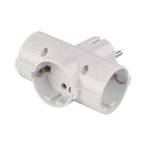 Adattatore Triplo con Prese e Spina...