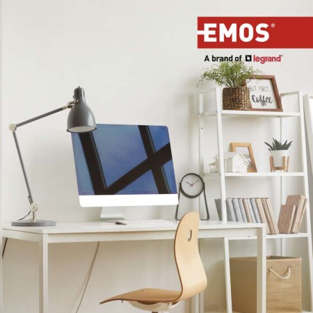 Spina Schuko Bianca Anello per Estrazione Uscita Dritta | EMOS P0038