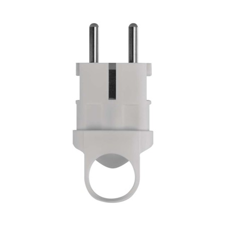 Spina Schuko Bianca Anello per Estrazione Uscita Laterale | EMOS P0039