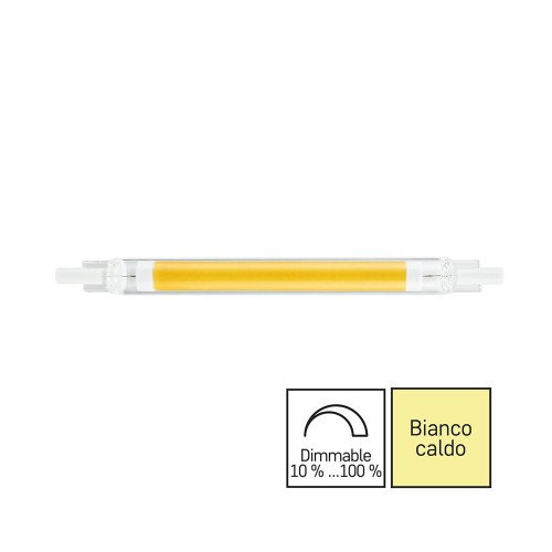Lampadina LED R7S COB 9W 1055lm 3000K Dimmerabile 118mm | Efficienza e Stile