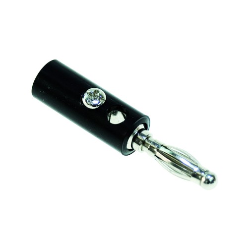 Spina Banana 4mm Nera - Connettore di Precisione per Test Elettronici