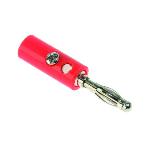 Spina Banana 4mm Rossa - Connettore di Precisione per Test Elettronici