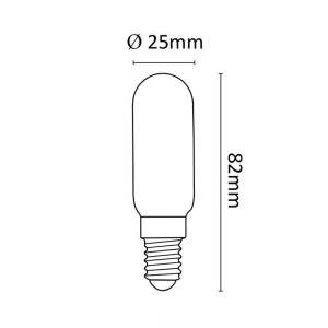 Lampadina per cappa cucina E14 40W, 25x82MM, illuminazione ottimale 2