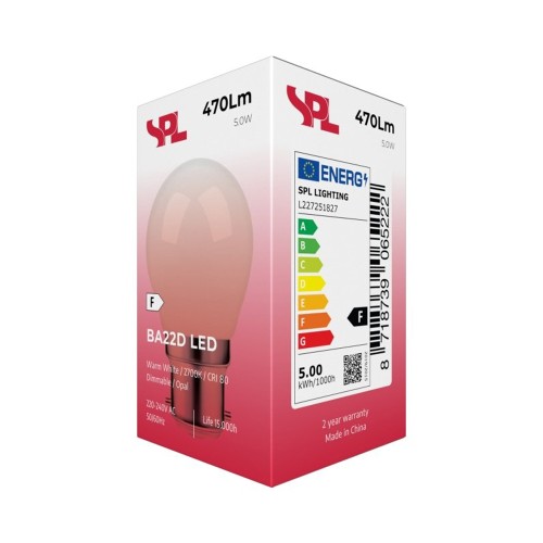 LAMPADINA LED FILAMENTO BA22D SFERA...