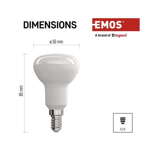 Lampadina LED R50 E14 4W 4000K 450lm...