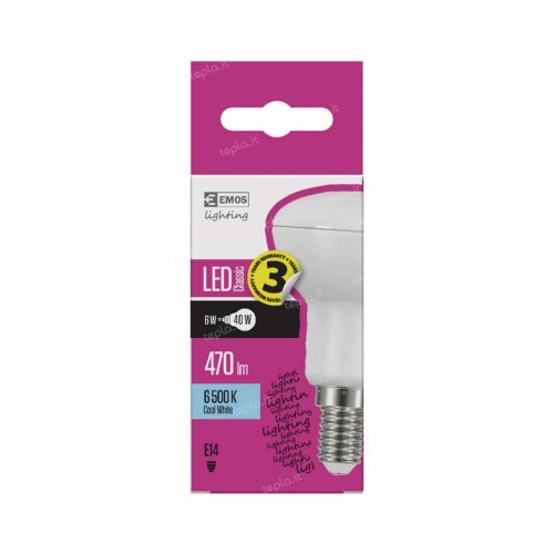 Lampadina LED R50 E14 6W 6500K 450lm...