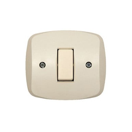 Interruttore con Placca Autoportante Avorio Marlanvil 1821 - Scatola Tonda 65mm