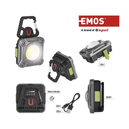 Lampada da lavoro LED COB 1200lm - Potente, Resistente e Versatile | Emos p4543