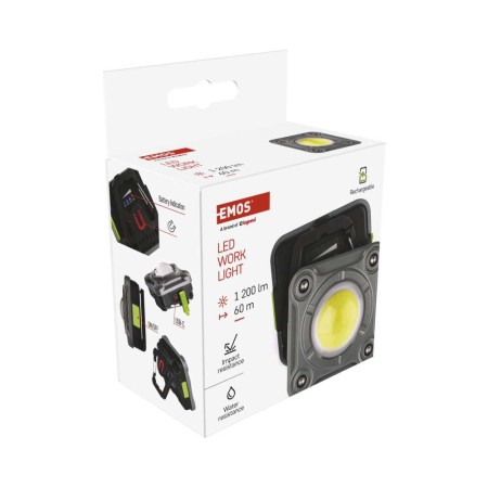 Lampada da lavoro LED COB 1200lm - Potente, Resistente e Versatile | Emos p4543