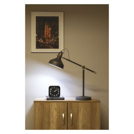 Lampada da Tavolo HARRY EMOS Grigio Scuro - E27, Braccio Regolabile, Design Elegante | Emos Z7611