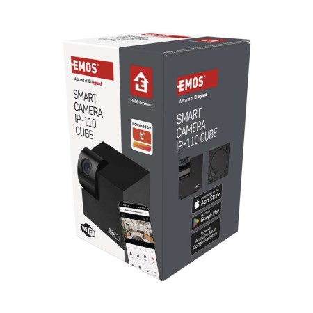 Telecamera WiFi Smart EMOS IP-110 CUBE 3MP con Movimento PTZ e Audio Bidirezionale | EMOS H4061