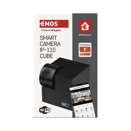 Telecamera WiFi Smart EMOS IP-110 CUBE 3MP con Movimento PTZ e Audio Bidirezionale | EMOS H4061
