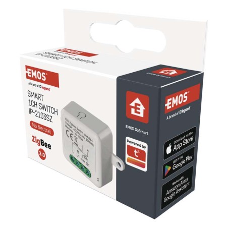 Modulo Interruttore 1 Canale ZigBee Gosmart IP-2103SZ (No Neutro) | Emos H5103