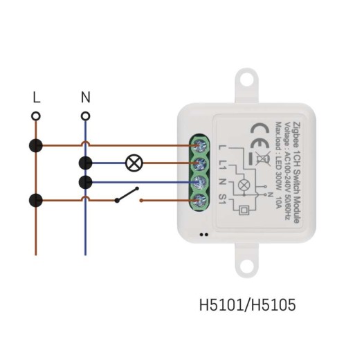 Modulo Interruttore 1 Canale L+N...
