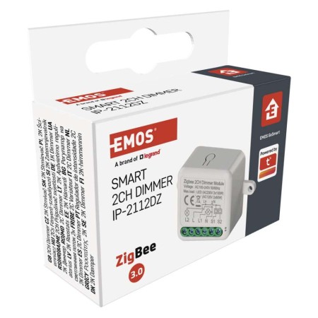 Modulo Interruttore Dimmer 2 Canali Gosmart IP-2112DZ ZigBee | Emos H5108