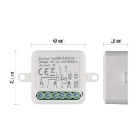 Modulo Motore Tende 1 Canale Gosmart IP-2121CZ ZigBee | Emos H5109