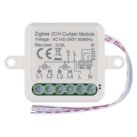 Modulo Motore Tende 2 Canali Gosmart IP-2122CZ ZigBee | Emos H5110
