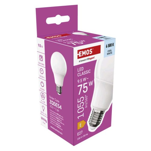 Lampadina LED Goccia E27 9.5W (75W)...