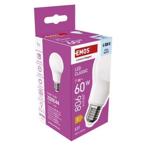 Lampadina LED Goccia E27 7W (60W)...