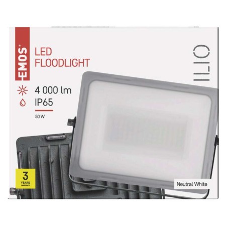 Faretto LED ILIO 51W 4600 lumen 4000K Nero | EMOS ZS2540