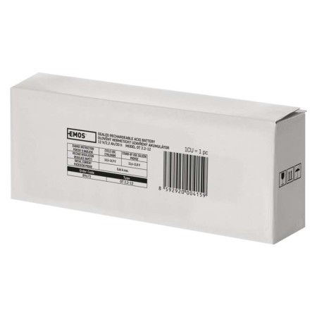 Batteria al piombo ricaricabile 12V 2.2AH attacco faston 4.7 EMOS B9672