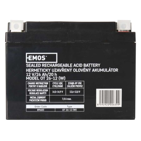 Batteria al piombo ricaricabile 12V 26AH L2 EMOS B9683