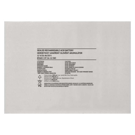 Batteria al piombo ricaricabile 12V 26AH L2 EMOS B9683