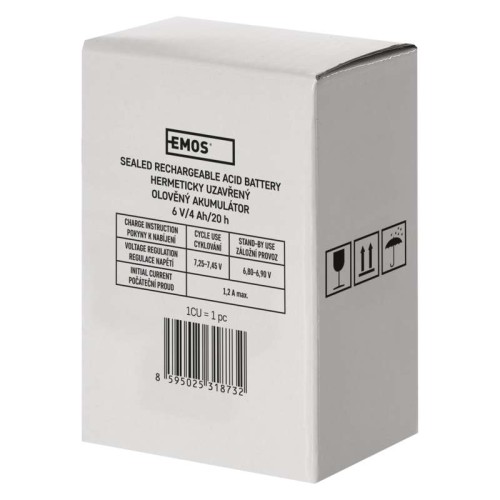 Batteria Piombo 6V 4Ah Ricaricabile...