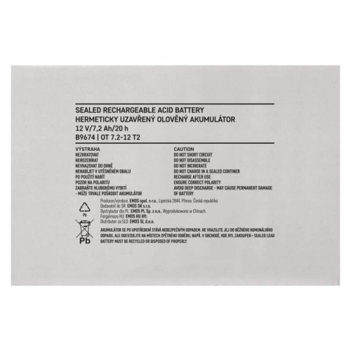 Batteria Piombo 12V 7.2Ah...