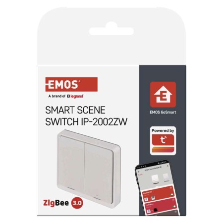Controller Scena 2 Pulsanti ZigBee Bianco | Controllo Smart Casa | Emos H5012