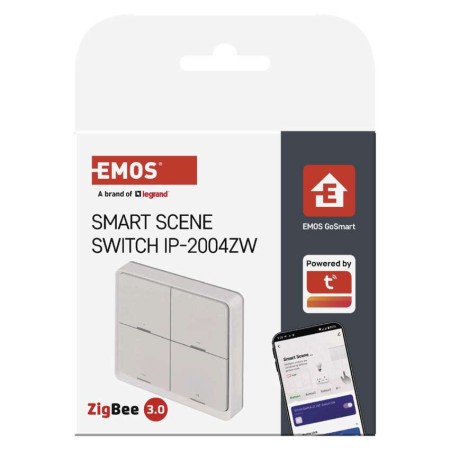 Controller Scena 4 Pulsanti ZigBee Bianco | Controllo Smart Casa | Emos H5013