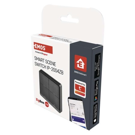 Controller Scena 4 Pulsanti ZigBee Antracite | Controllo Smart Casa | Emos H5016