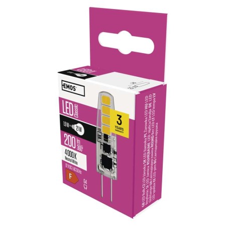 Lampadina LED Bispina G4 1.9W (20w) 3000K Bianco Neutro EMOS ZQ8621