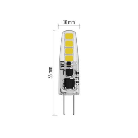 Set 2 Lampadine LED G4 1.9W (20W) 3000K Bianco Caldo | Emos Zq8620.2