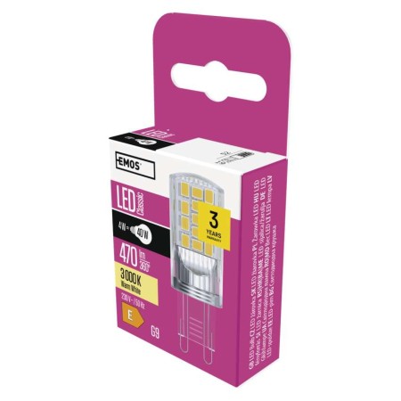 Lampadina LED G9 4.2W (60W) 3000K - Garanzia 3 anni EMOS ZQ9544