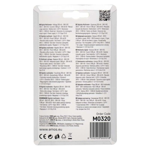 Multimetro MD-110: Compagnia...