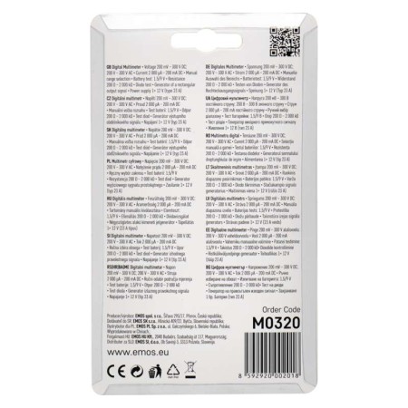 Multimetro MD-110: Compagnia Affidabile per Elettronica e Manutenzione | EMOS M0320