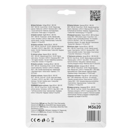 Tester Multimetro MD-310: Strumento Avanzato per Elettronica e Manutenzione | EMOS M3620