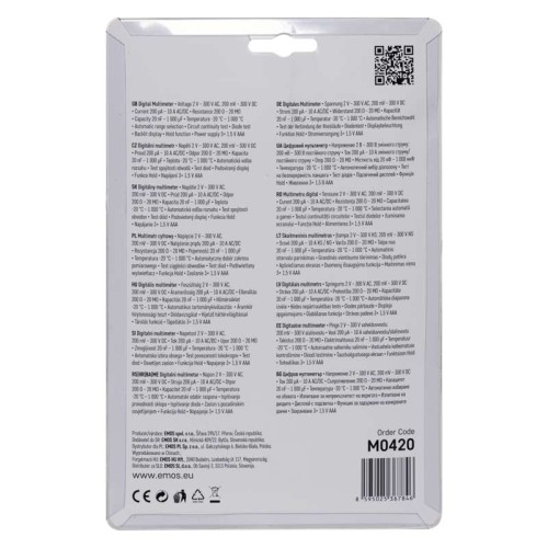 Tester Multimetro MD-420: Strumento...