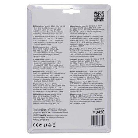 Tester Multimetro MD-420: Strumento Professionale per Elettricità e Cablaggi | EMOS M0420